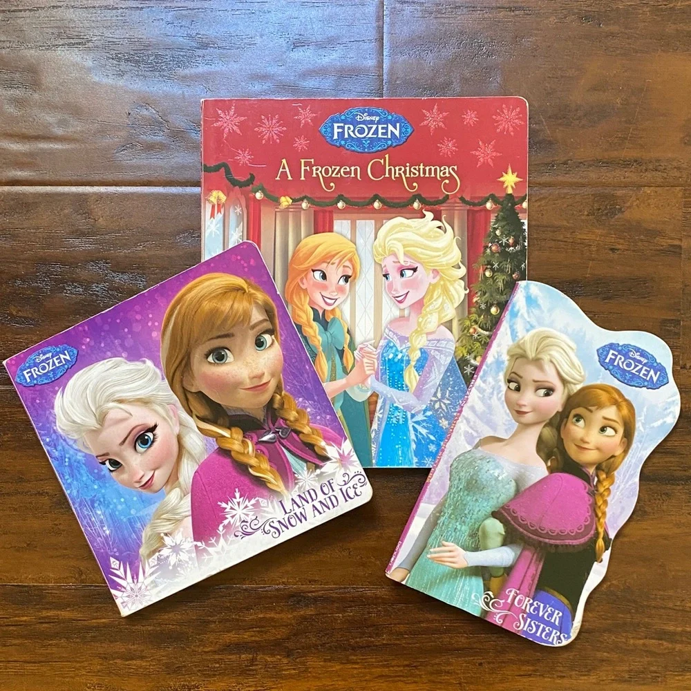 Disney Frozen Story Book Set - Pink, Red & Purple Covers